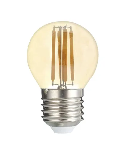 Лампа светодиодная филаментная PLED OMNI 8Вт G45 4000К нейтр. бел. E27 230В/50Гц Gold JazzWay 502166
