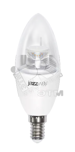 Лампа светодиодная PLED-DIM 7Вт C37 свеча 2700К тепл. бел. E14 520лм 230В диммир. JazzWay 1035349