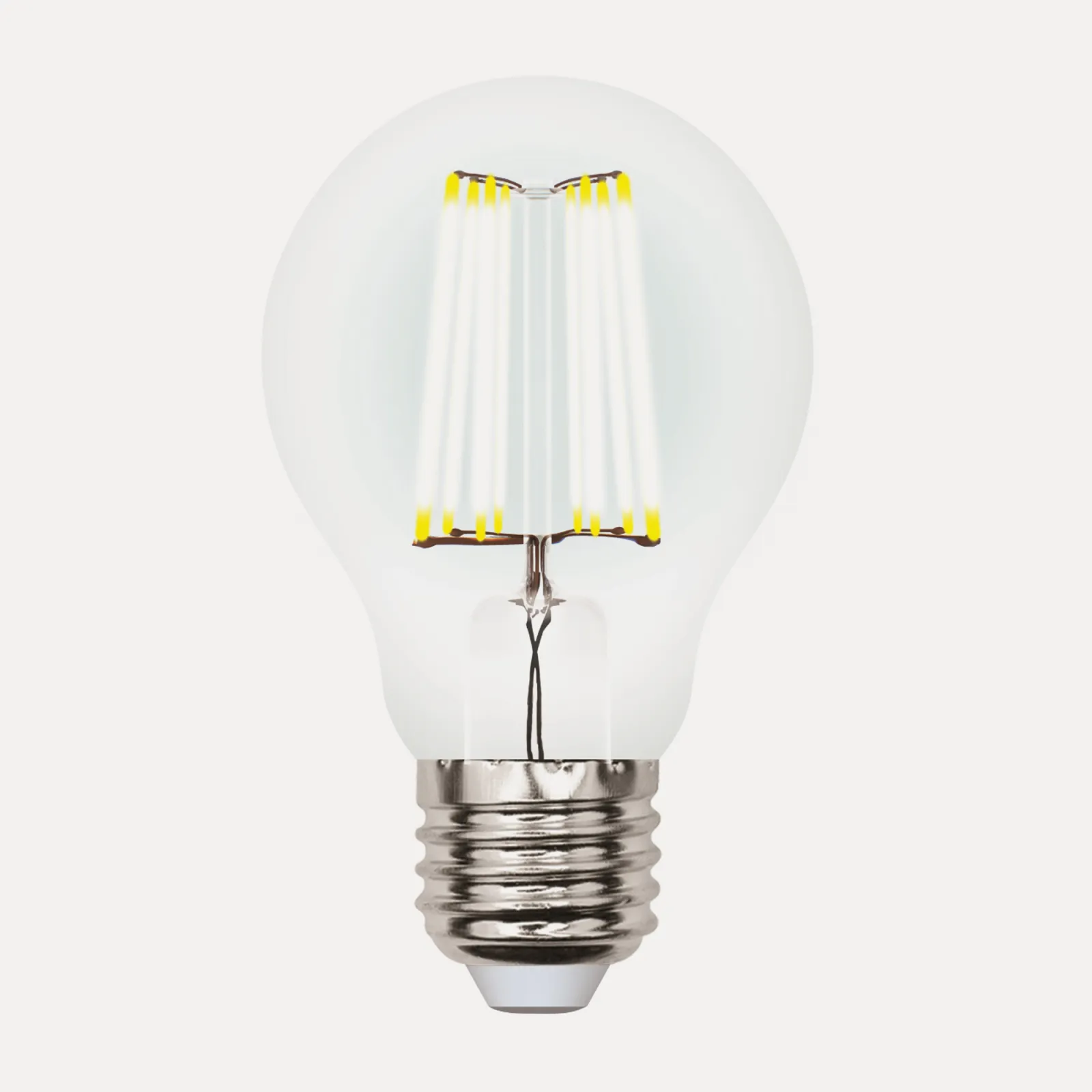 Лампа светодиодная LED-A60-7W/WW/E27/CL/DIM грушевидная GLA01TR форма "A" прозр. Air. свет теплый бе
