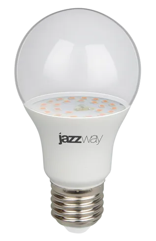 Лампа светодиодная LED PPG A60 Agro 9w CLEAR E27 IP20 ( для растений) | .5008946 | Jazzway