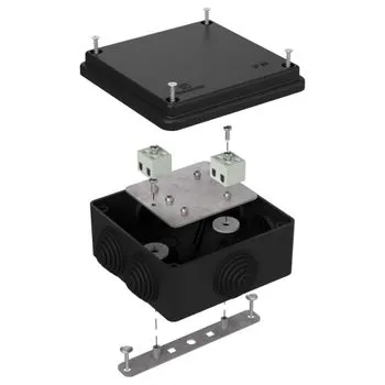 Коробка огнестойкая для о/п 40-0300-FR2.5-4 Е15-Е120 RAL9005 100х100х50 (14 шт/кор)