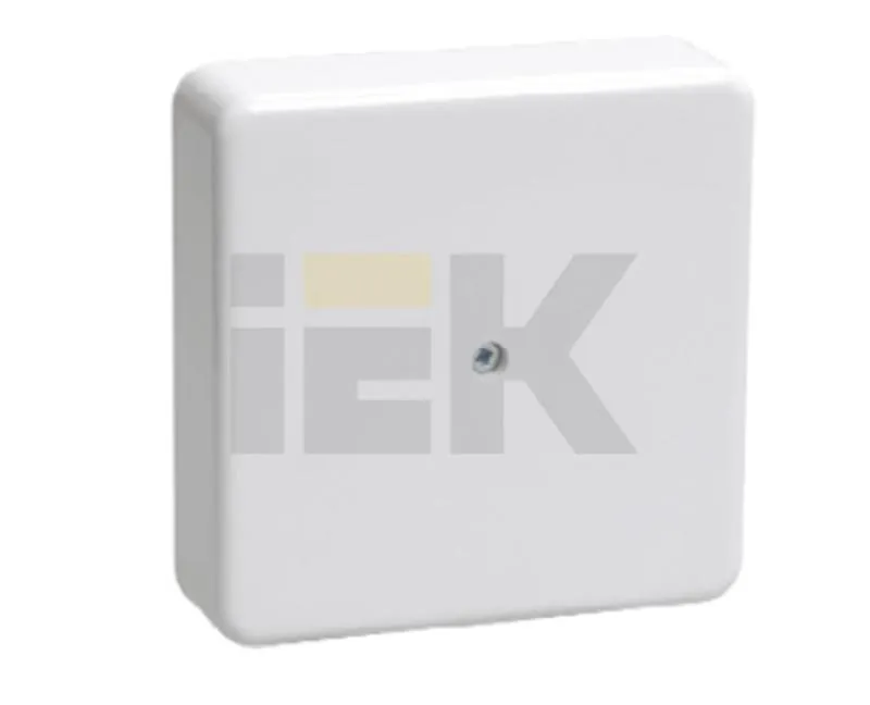 Коробка распаячная ОП 75х75х20 IP20 КМ41212-02 (6 клем. 6кв.мм) сл. кость IEK UKO10-075-075-020-K32