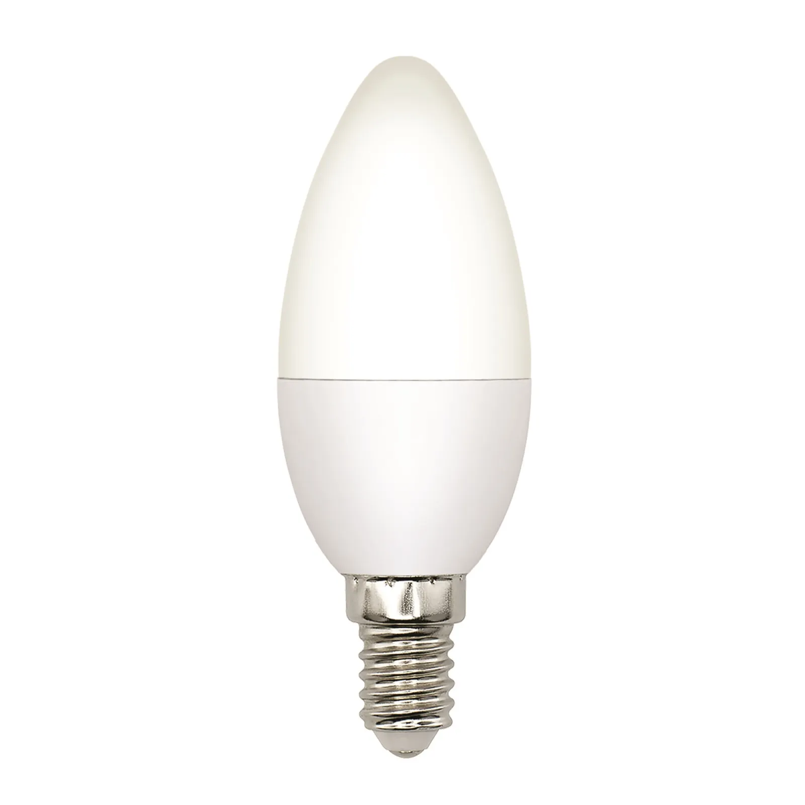 Лампа светодиодная LED-C37-5W/3000K/E14/FR/SLS Форма свеча матовая Теплый (3000K)