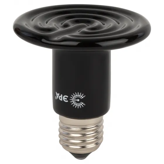 Инфракрасная лампа 50Вт Е27 FITO-50W-НQ керамическая серии CeramiHeat модель RX для брудера, рептили