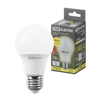 Лампа светодиодная 12 Вт E27 3000 K TDM SQ0340-0376