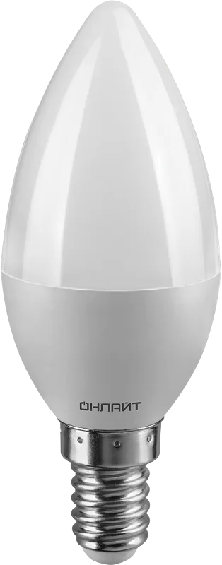 Лампа светодиодная OLL-C37-8-230-4K-E14-FR | 71633 | ОНЛАЙТ