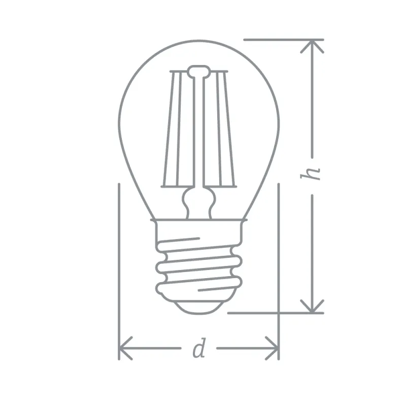 Лампа светодиодная LED 4Вт Е27 230В 4000К NLL-F-G45-4-230-4K-E27 шарик прозрачный | 61343 | Navigato