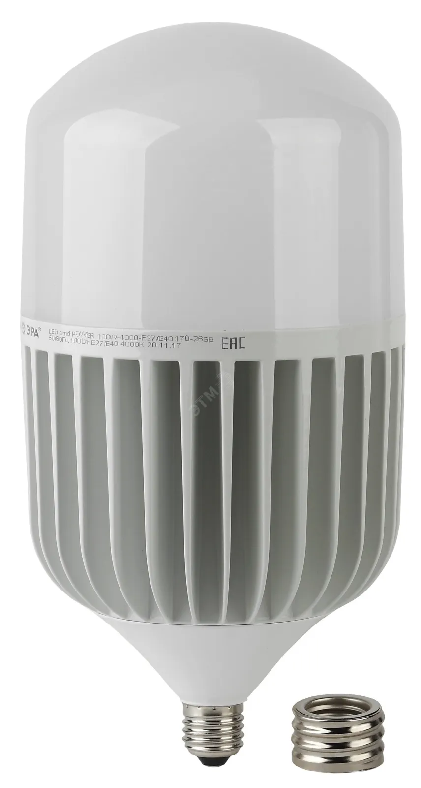 Лампа светодиодная LED 100Вт Е27/Е40 4000К smd POWER 100W-4000-E27/E40 | Б0032089 | ЭРА