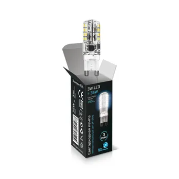 Лампа светодиодная 3 Вт G9 Gauss SS107709203