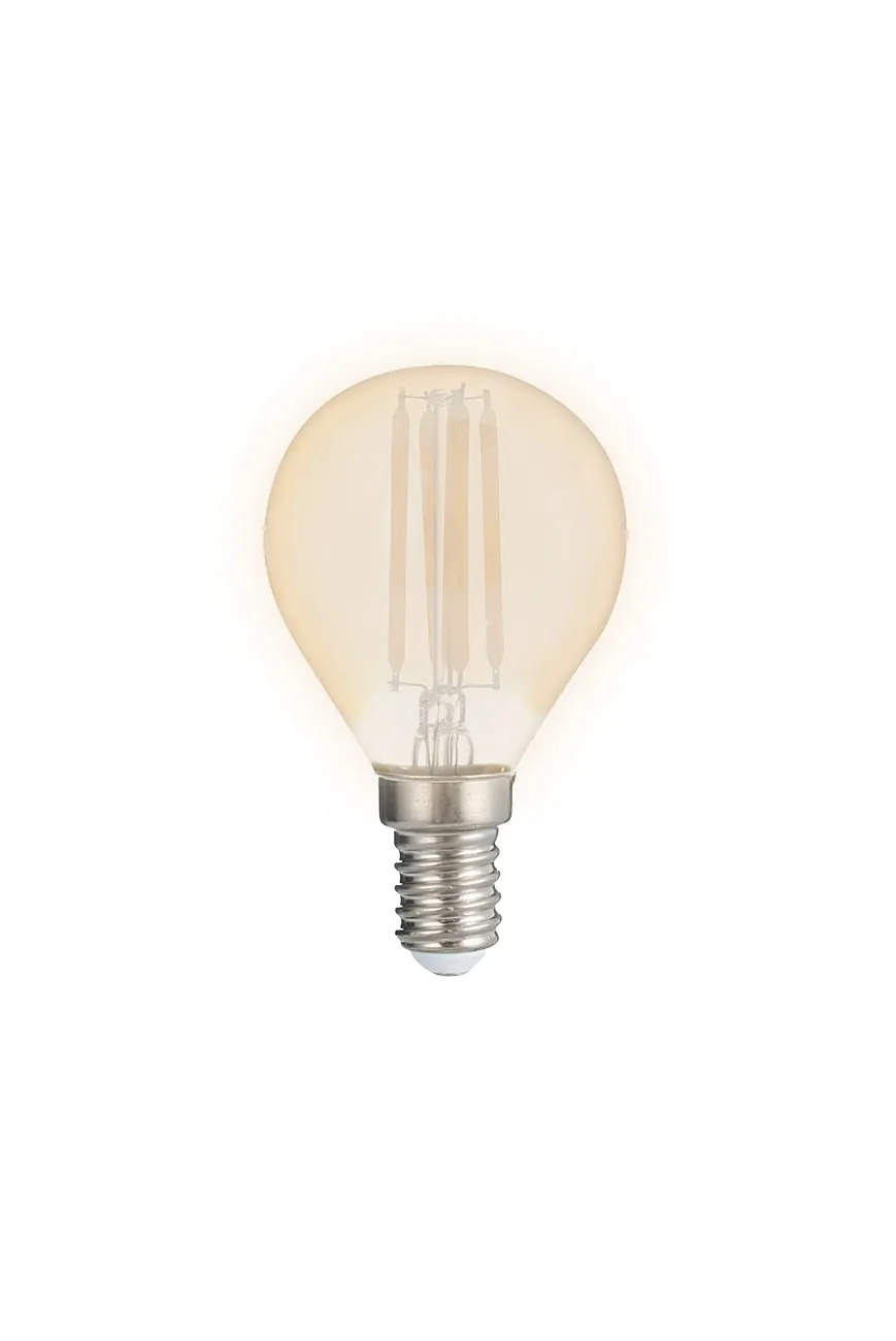 Лампа светодиодная филаментная PLED OMNI 8Вт G45 4000К нейтр. бел. E14 230В/50Гц Gold JazzWay 502163