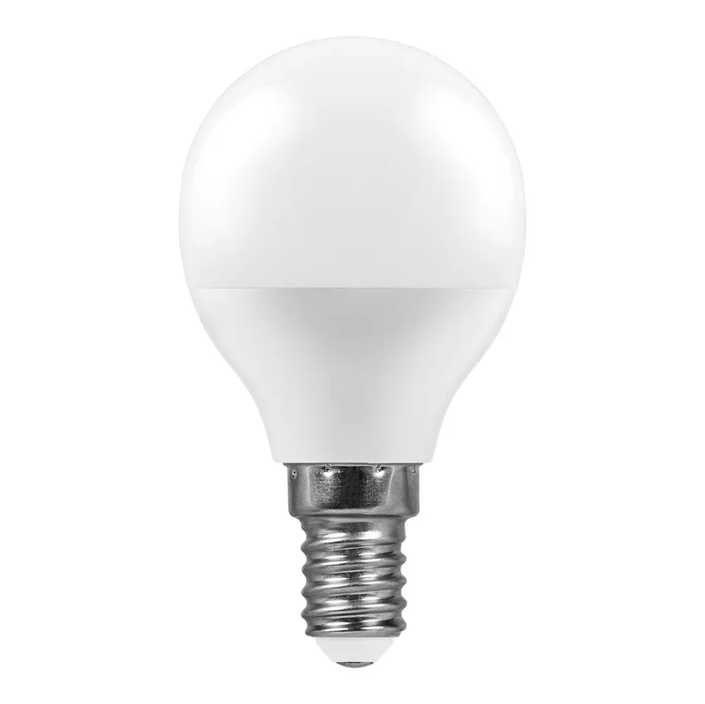 Лампа светодиодная LB-95 7Вт G45 шар 2700К E14 230В FERON 25478