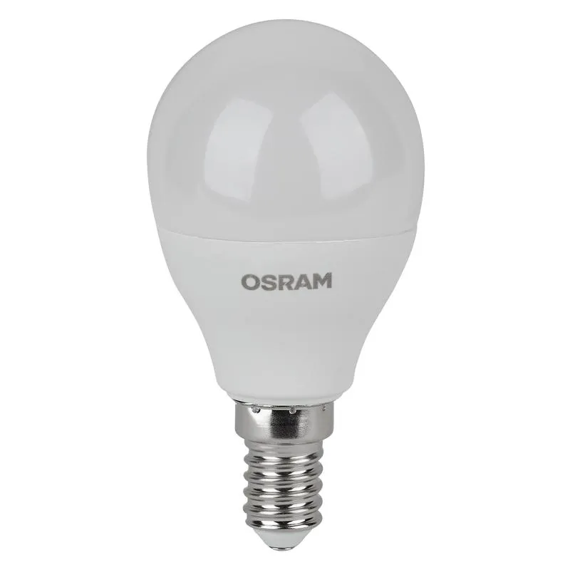 Лампа светодиодная LED Value LVCLP60 7SW/865 7Вт шар матовая E14 230В 2х5 RU (уп.5шт) OSRAM 40580755