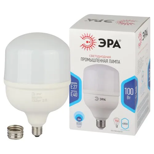 Лампа светодиодная LED 100Вт Е27/Е40 4000К smd POWER 100W-4000-E27/E40 | Б0032089 | ЭРА