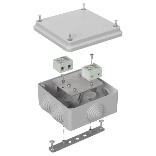 Коробка огнестойкая для о/п 40-0300-FR6.0-4 Е15-Е120 RAL7035 100х100х50 (14 шт/кор)