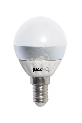 Лампа светодиодная LED 5вт E14 G45 холодная (шар) PLED