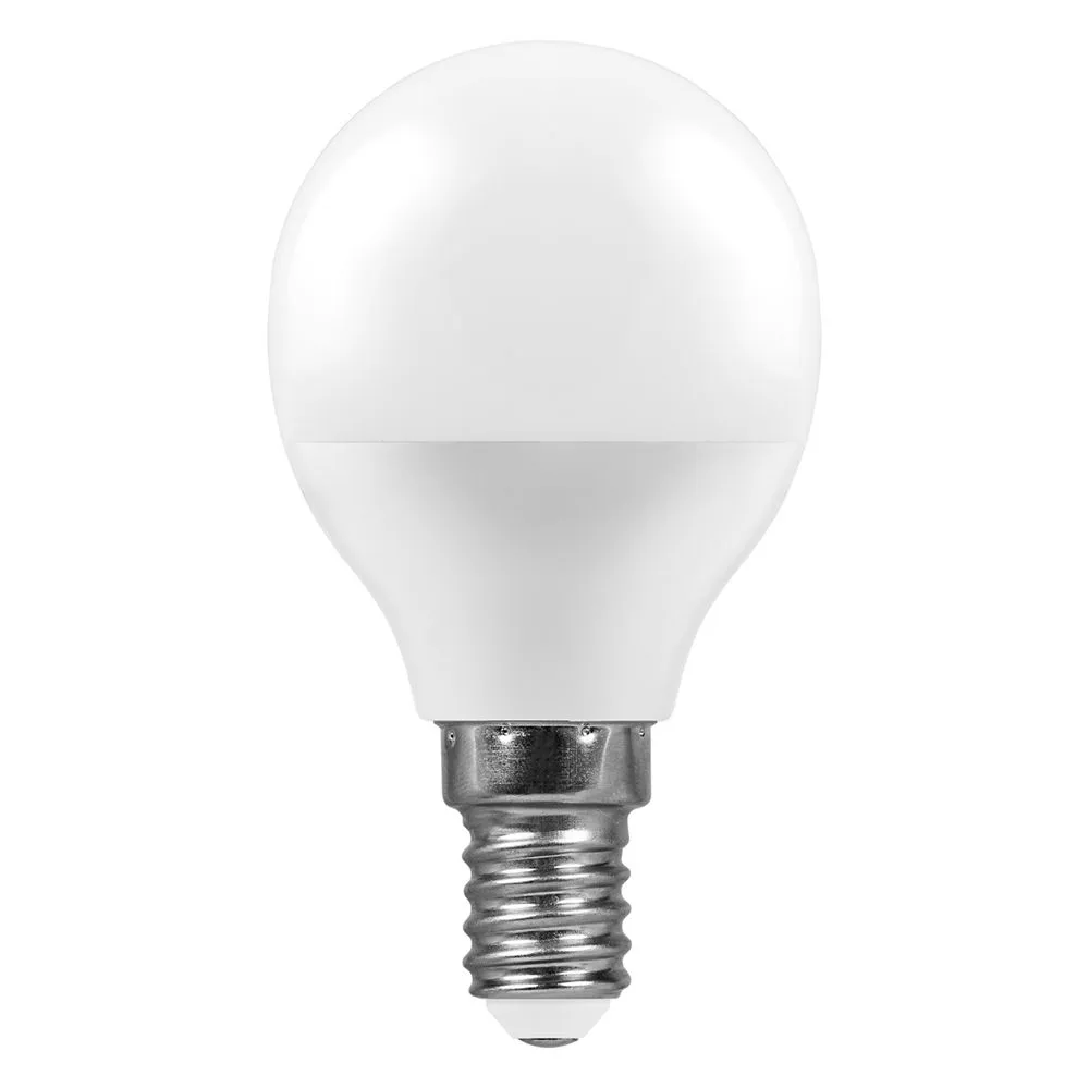 Лампа светодиодная LB-95 7Вт G45 шар 6400К E14 230В FERON 25480