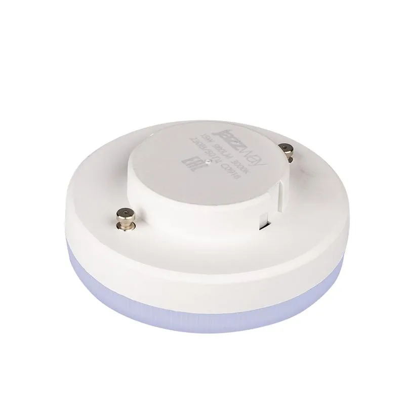 Лампа светодиодная LED 15Вт GX53 220В 3000К PLED-GX53 таблетка (плоский цилиндр) | 2855435 | Jazzway