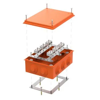 Коробка огнестойкая ОП 40-0320-FR6.0-4-12-Р Е15-Е60 RAL2004 200х150х75 (уп.5шт) Промрукав 40-0320-FR