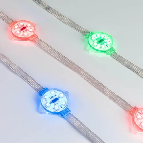 Модуль управляемый VISOR-DMX-5060-6-24В RGB 120deg (D40x12mm 1.5Вт IP68) (пластик ) Arlight 029188