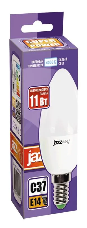 Лампа светодиодная PLED- SP C37 11w E14 4000K 230/50 | .5019188 | Jazzway