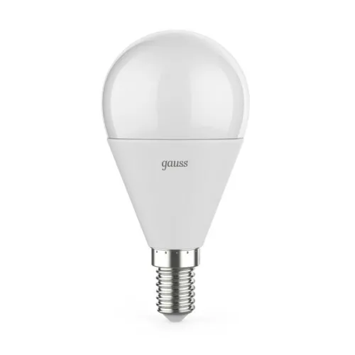 Лампа светодиодная Black 7Вт P45 шар 4100К нейтр. бел. E14 590лм диммир. GAUSS 105101207-D