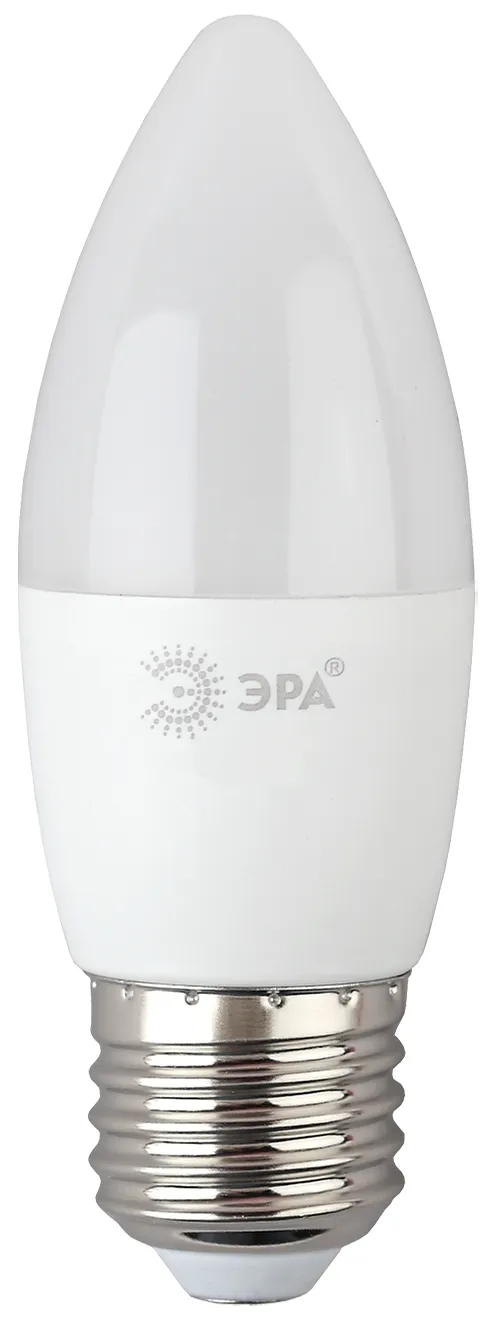 Лампа светодиодная ЭКО LED B35-8W-865-E27 R (диод, свеча, 8Вт, хол, E27) | Б0045342 | ЭРА