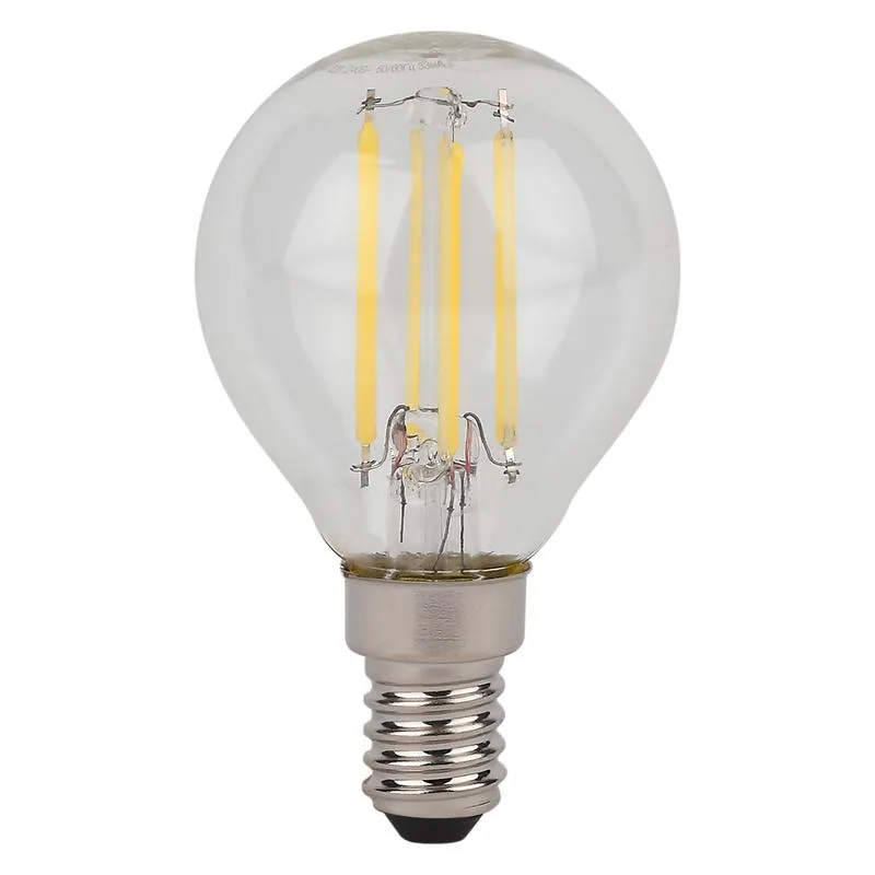 Лампа светодиодная филаментная LS CLP40 4W/827 230VFILCL 4Вт 2700К тепл. бел. E14 470лм P угол пучка