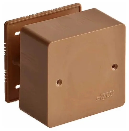 Коробка распределительная ОП 79х79х32мм IP40 дуб (темн. основа) Ruvinil 65004-08М