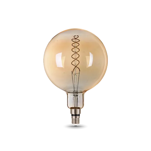 Лампа светодиодная филаментная LED 8 Вт 620 лм 2400К AC185-265В E27 шар G200 теплая золотистая колба
