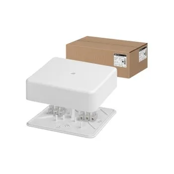 Коробка распаячная КР 100х100х29 ОП с клем. колодкой белая IP40