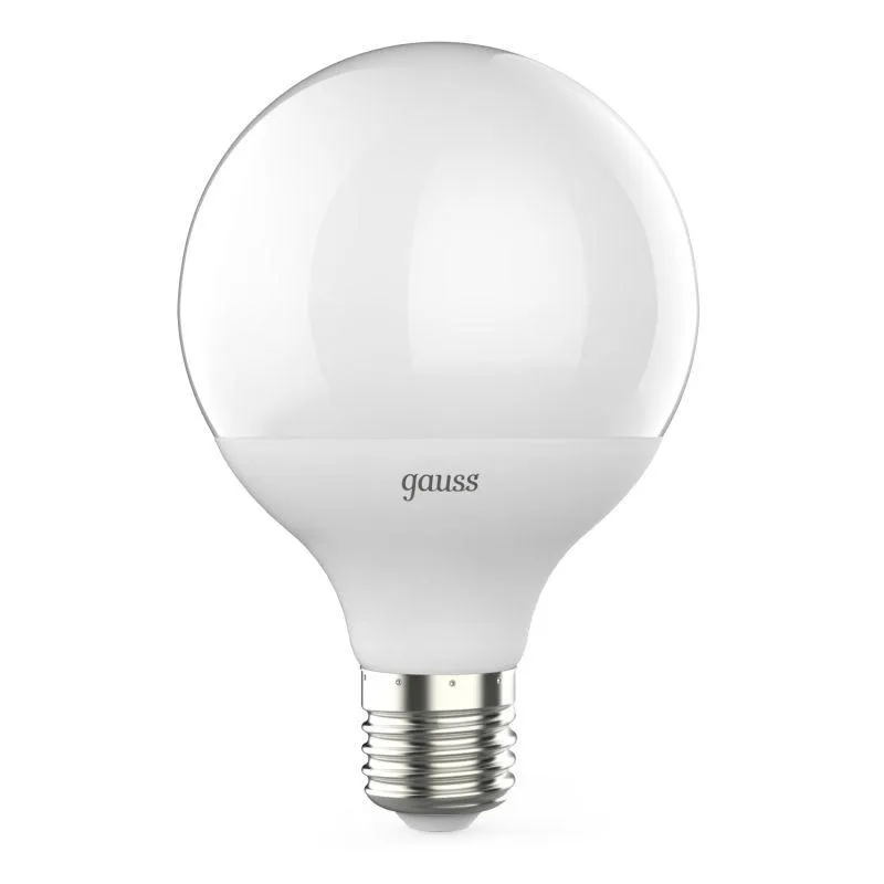 Лампа светодиодная Black 16Вт G95 шар 3000К тепл. бел. E27 1480лм GAUSS 105102116