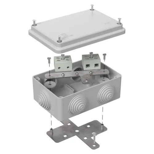 Коробка огнестойкая для о/п 40-0340-FR10.0-4 Е15-Е120 RAL7035 120х80х50 (20 шт/кор)