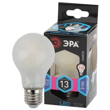F-LED A60-13W-840-E27 frost филамент, груша мат., 13Вт, нейтр, Е27