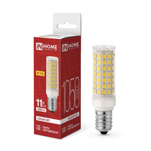 Лампа светодиодная LED-T25-CORN 11Вт 230В E14 4000К 1050лм IN HOME 4690612060378