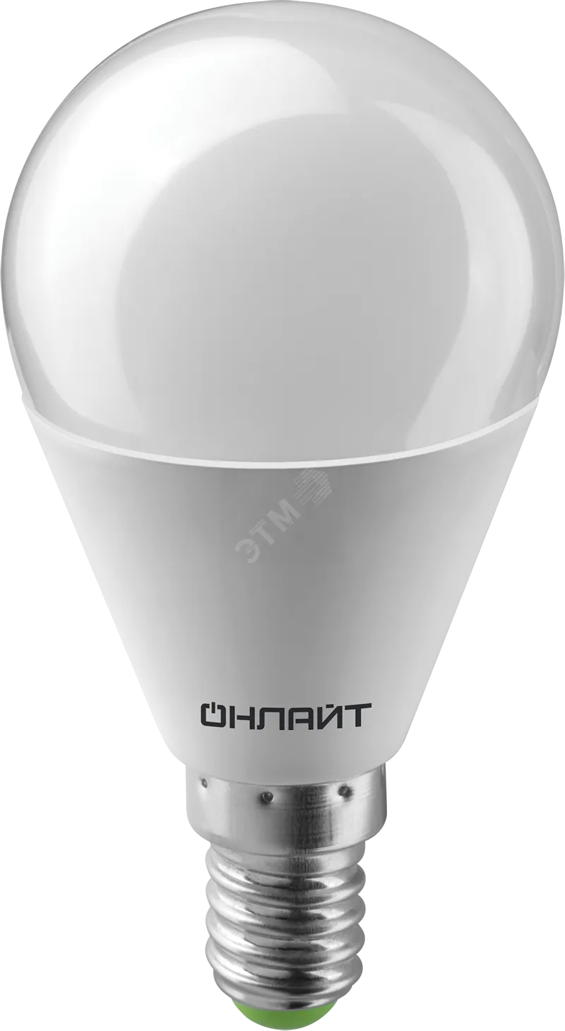 Лампа светодиодная OLL-G45-10-230-6.5K-E14 | 61967 | ОНЛАЙТ
