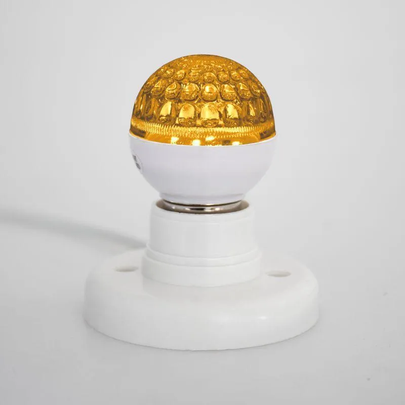 Лампа шар e27 9 LED  Ø50мм желтая | 405-211 | NEON-NIGHT