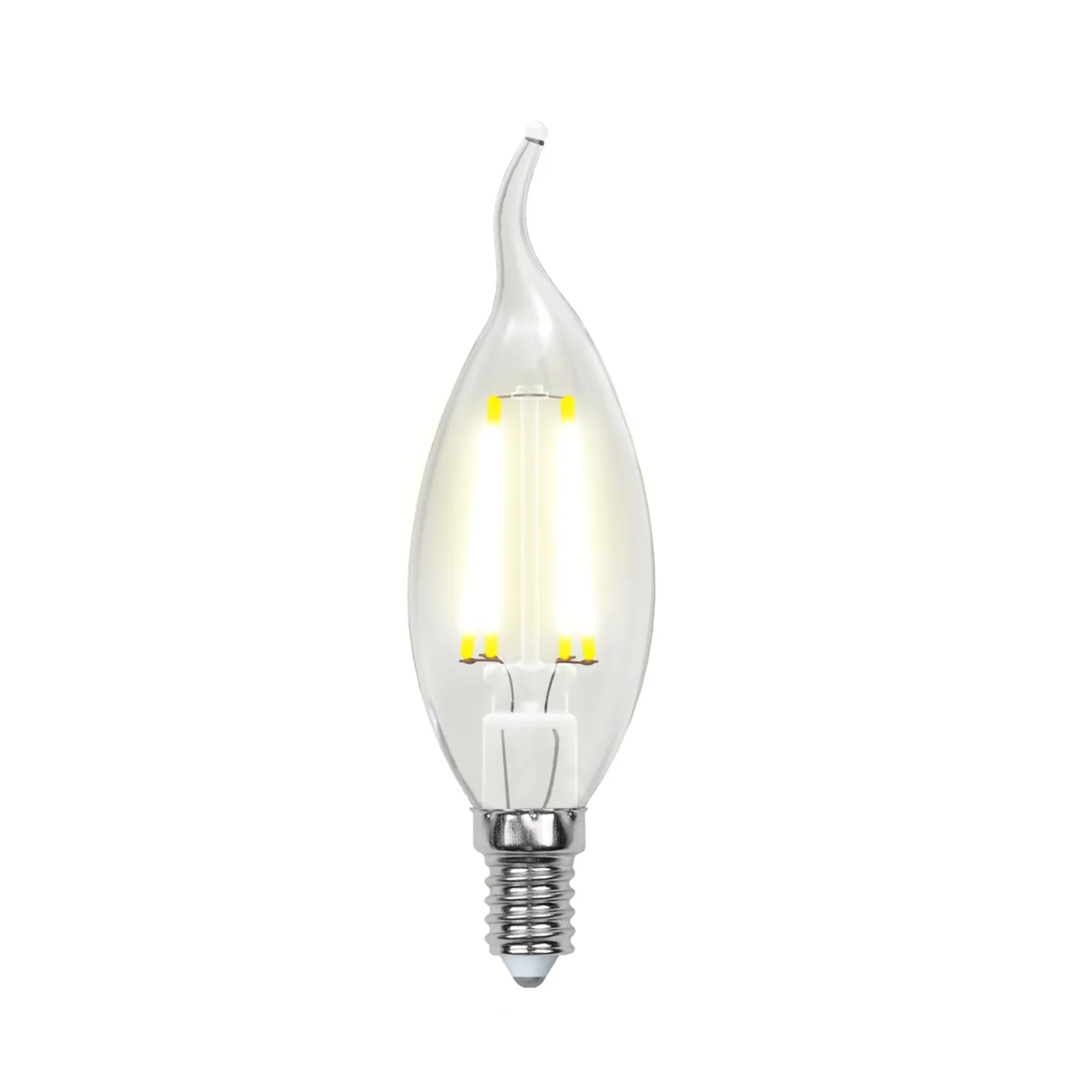 Лампа светодиодная LED-CW35-6Вт/WW/E14/CL GLA01TR прозр. Uniel UL-00002199