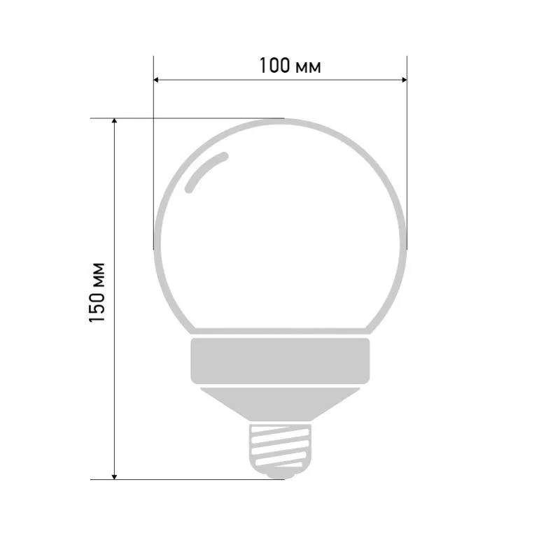 Лампа шар e27 12 LED  Ø100мм красная | 405-132 | NEON-NIGHT