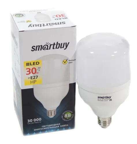 Лампа Smartbuy LED-HP 30W 4000K E27 (SBL-HP-30-4K E27) (043923)