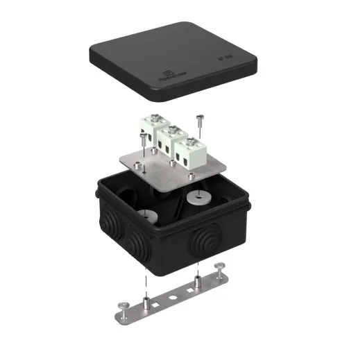 Коробка огнестойкая для о/п 40-0210-FR1.5-6 Е15-Е120 RAL9005 80х80х40