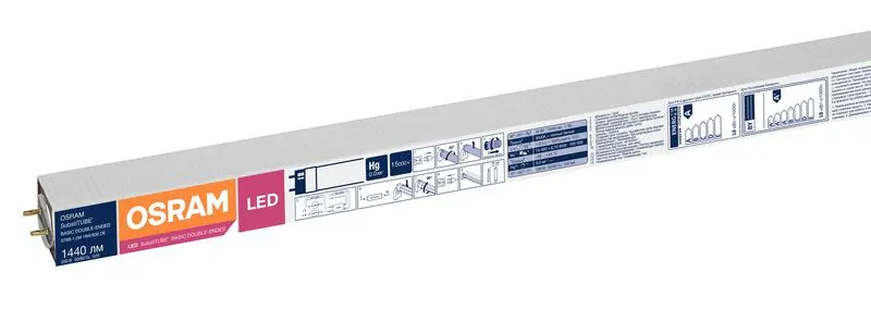 Лампа светодиодная трубчатая SubstiTUBE Basic 18W, G13, двухстороннее прямое включение ST8B-1.2M 18W