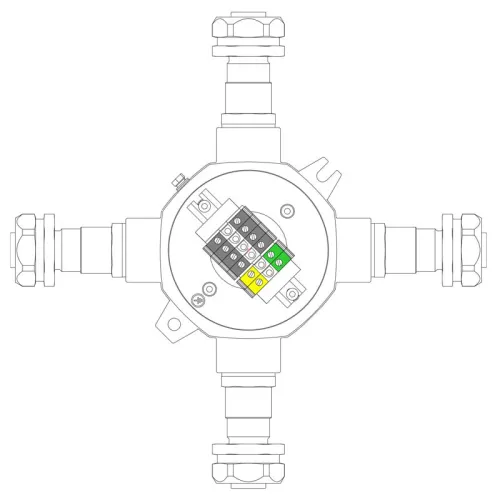 Коробка распределительная взрывонепроницаемая LBD-MVK.2.5x2-MVK.2.5(i)x2-MVK.2.5Tx2-KAEPM3MHK-26(A)-