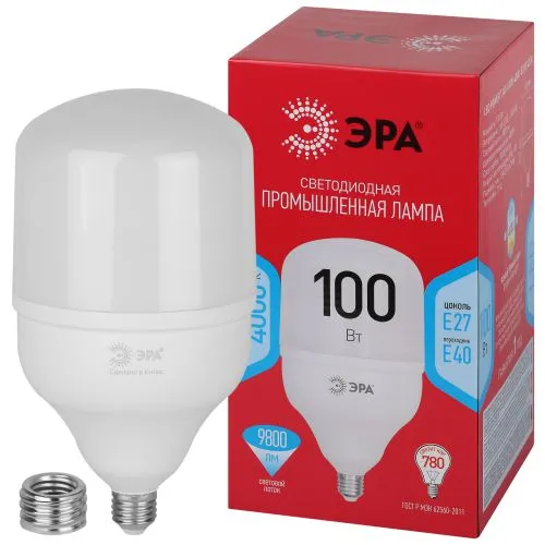 Лампа светодиодная высокомощная RED LINE LED POWER T140-100W-4000-E27/E40 R 100Вт Т140 колокол 4000К