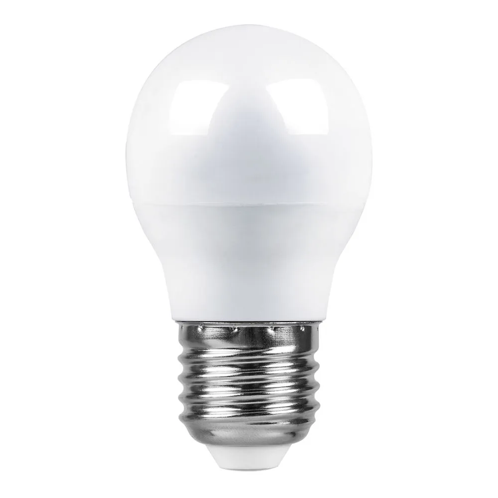 Лампа светодиодная LB-95 7Вт G45 шар 4000К E27 230В FERON 25482