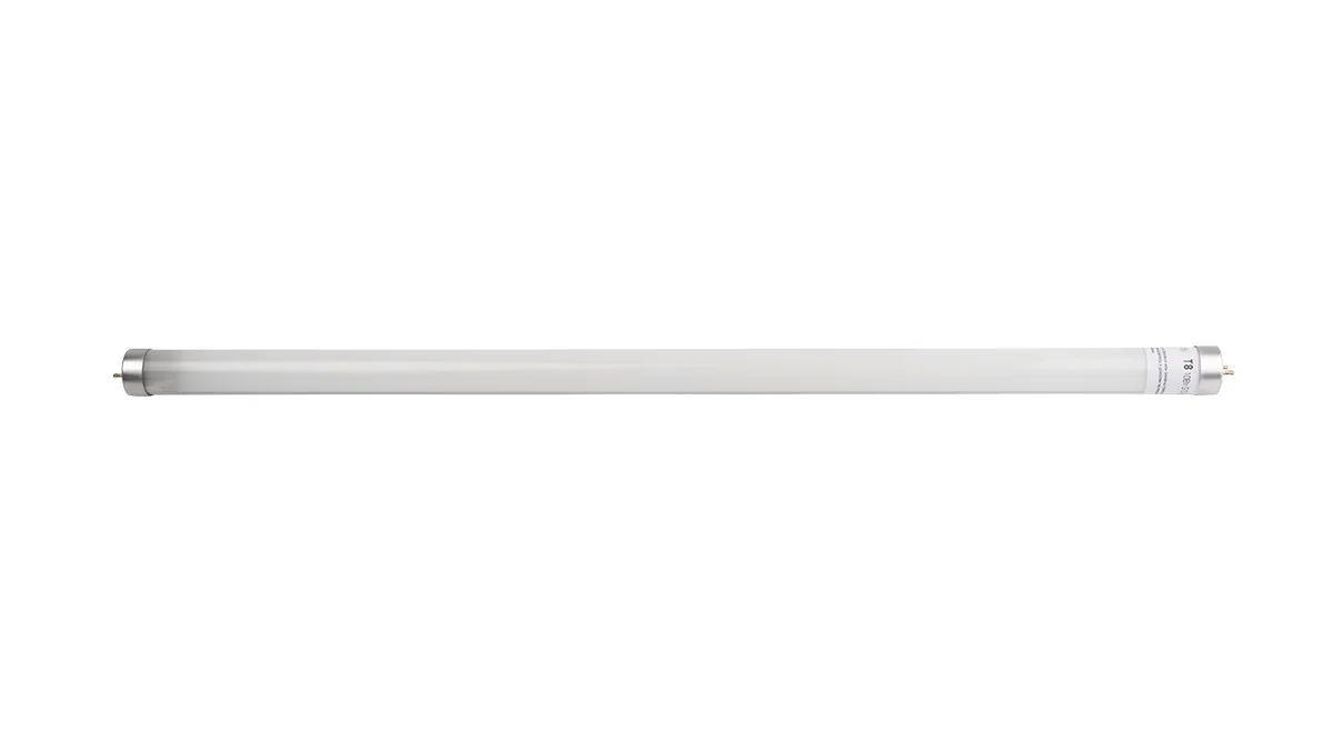 Лампа светодиодная LED 10Вт G13 220В 4000К PLED T8 - 600GL FROST трубчатая | 1032492 | Jazzway