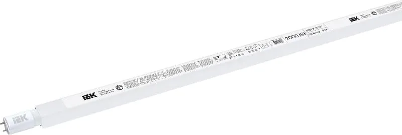 Лампа светодиодная LED T8 линейная 20Вт 2000Лм 230В 4000К G13 IEK | LLE-T8R-20-230-40-G13 | IEK