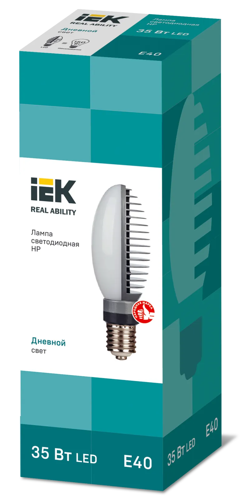 Лампа светодиодная HP 30Вт 4000К нейтр. бел. E27 230В IEK LLE-HP-30-230-40-E27