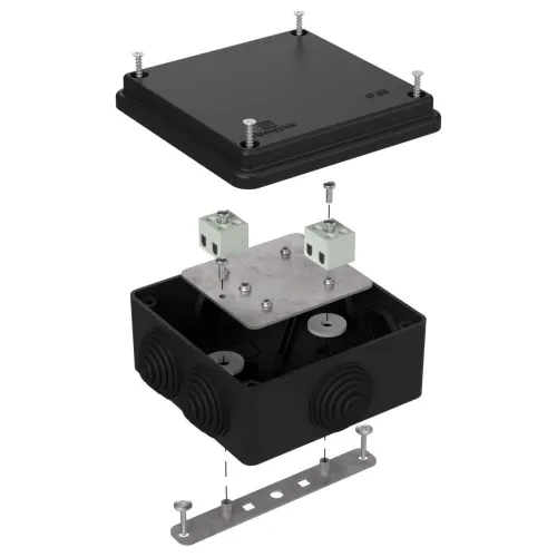 Коробка огнестойкая для о/п 40-0300-FR2.5-4 Е15-Е120 RAL9005 100х100х50 (14 шт/кор)