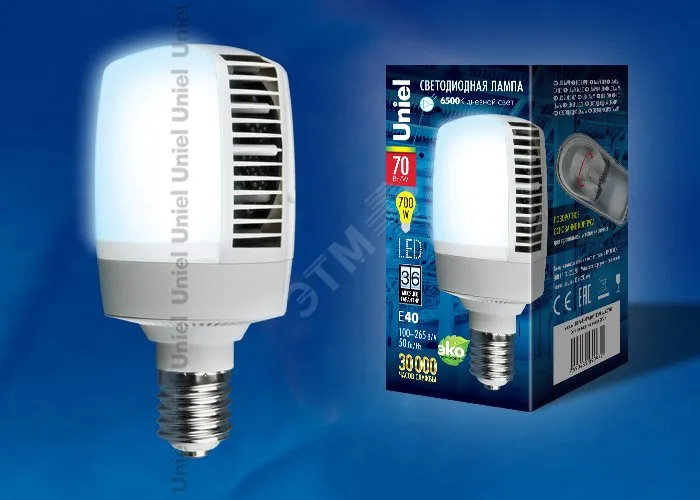 Лампа светодиодная LED-M105-70W/DW/E40/FR ALV02WH Venturo 70Вт матовая 6500К холод. бел. E40 (упак. 