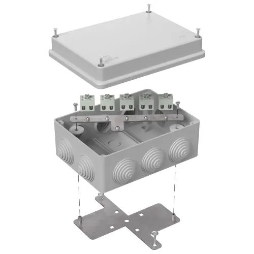Коробка огнестойкая для о/п 40-0310-FR2.5-10 Е15-Е120 RAL7035 150х110х70 (6 шт/кор)